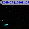 COSMOS J100034.28+015205.5