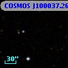 COSMOS J100037.26+015123.3