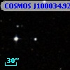 COSMOS J100034.92+014742.5