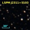 2MASS J23111571+5103585