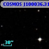 COSMOS J100036.31+020603.8
