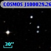 COSMOS J100028.26+020533.0