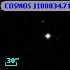COSMOS J100034.71+020510.5