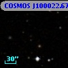 COSMOS J100022.67+020032.5