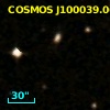COSMOS J100039.06+015910.5