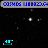COSMOS J100023.64+015909.0