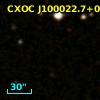 COSMOS J100022.79+015842.5