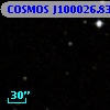 COSMOS J100026.83+015834.9