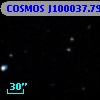 COSMOS J100037.79+021651.3