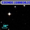 COSMOS J100030.33+020821.8