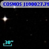 COSMOS J100027.78+020806.1