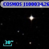 COSMOS J100034.26+020802.7