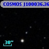 COSMOS J100036.36+022500.1
