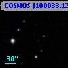 COSMOS J100033.12+022417.0