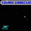 COSMOS J100021.95+022000.0