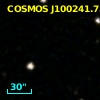 COSMOS J100241.75+024118.7