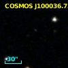 COSMOS J100036.73+024525.1