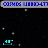 COSMOS J100034.77+024500.3