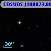 COSMOS J100023.00+024415.3