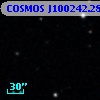 COSMOS J100242.28+025310.0