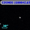 COSMOS J100042.69+025300.0
