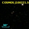 COSMOS J100221.54+022837.4
