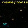 COSMOS J100021.82+022918.3