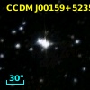 CCDM J00159+5235AB