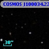 COSMOS J100034.22+013437.0