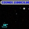 COSMOS J100026.00+015849.3