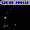 COSMOS J100032.94+022416.5