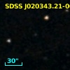 SDSS J020343.21-002527.7