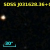 SDSS J031628.36+000804.3