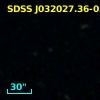 SDSS J032027.35-055253.5