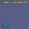2MASS J00340509+0000100