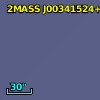 2MASS J00341524+0013577