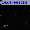 2MASS J00360383+0019573