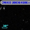 2MASS J00364106+0014037