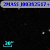 2MASS J00382517+0004417
