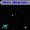 2MASS J00463665+0014232