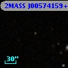 2MASS J00574159+0031249