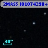 2MASS J01074290+0028263
