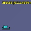2MASS J01114369-0002569