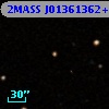 2MASS J01361362+0043368
