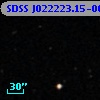 SDSS J022223.15-004034.9