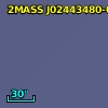 2MASS J02443480-0001424