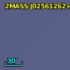 2MASS J02561262+0034225