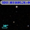 SDSS J031605.26+000316.2