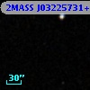2MASS J03225731+0016320