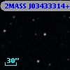 2MASS J03433314+0045572